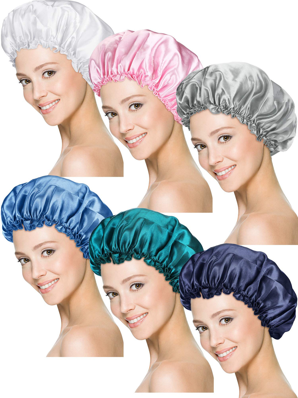 Syhood bonnet satin nuit, protège les cheveux et préserve les coiffures pendant le sommeil.