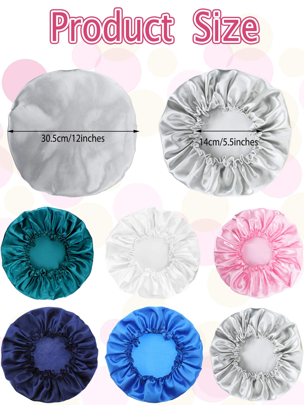 Syhood bonnet satin bleu paon, idéal pour maintenir les coiffures sans écrasement.