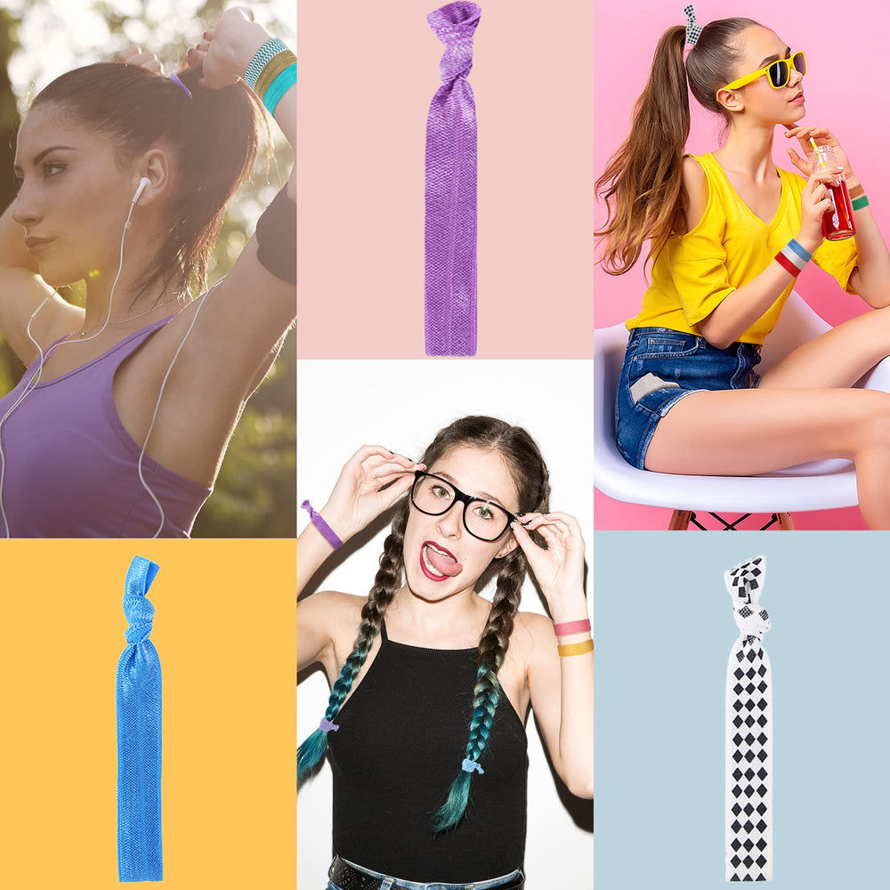 Syhood elastiques cheveux imprimés, design tendance pour personnaliser votre coiffure.