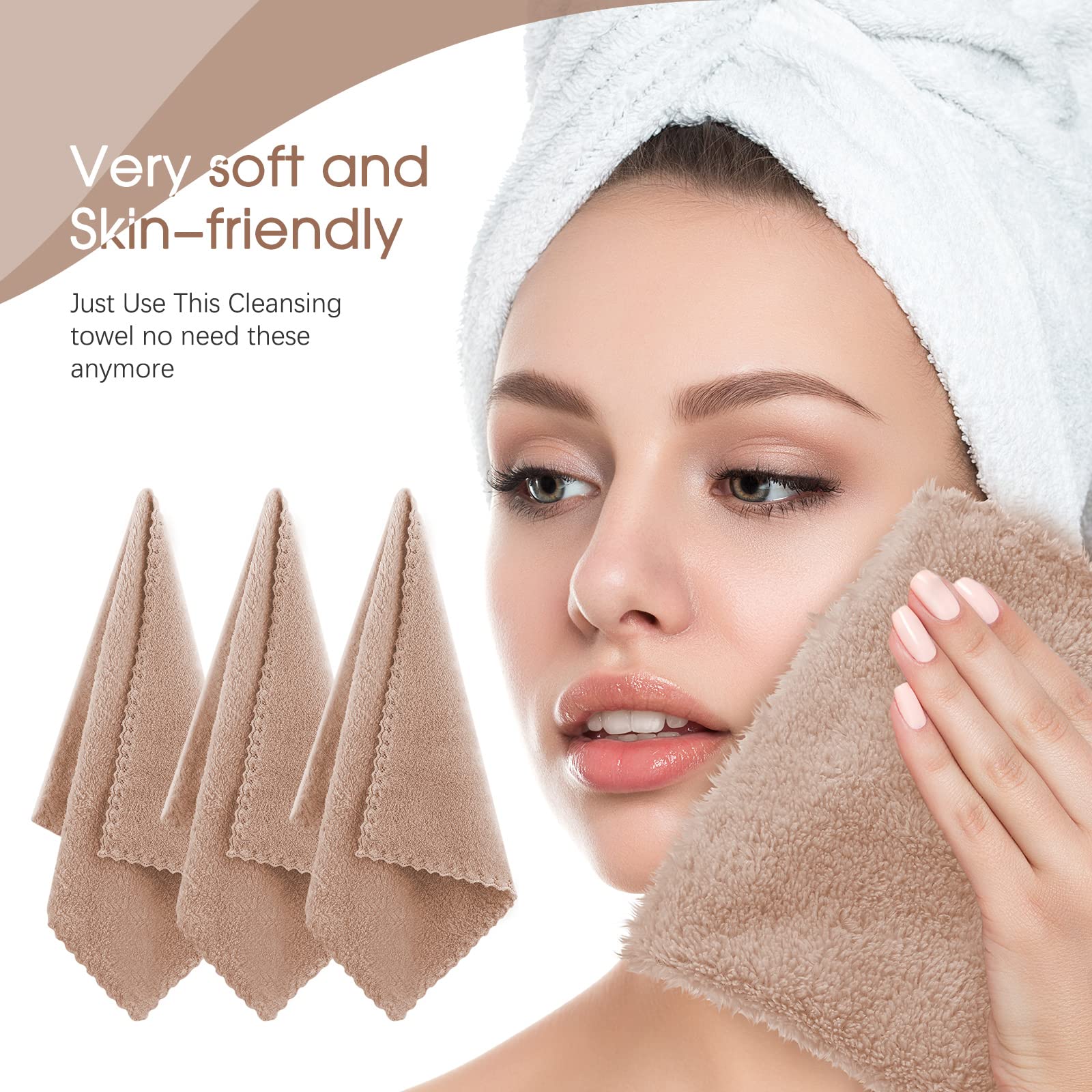 Lingette Syhood pour démaquillage du visage, texture microfibre douce.
