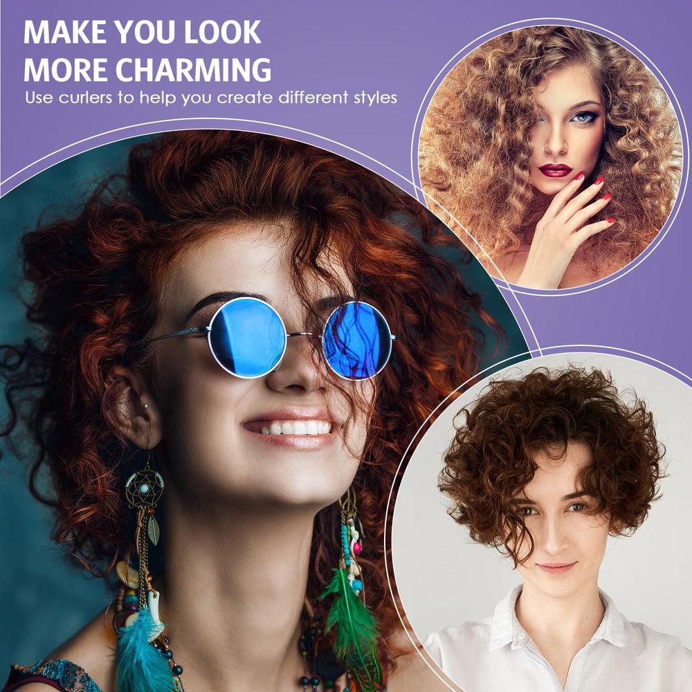 Rouleaux sans chaleur Syhood pour coiffure rapide sur cheveux longs ou courts.