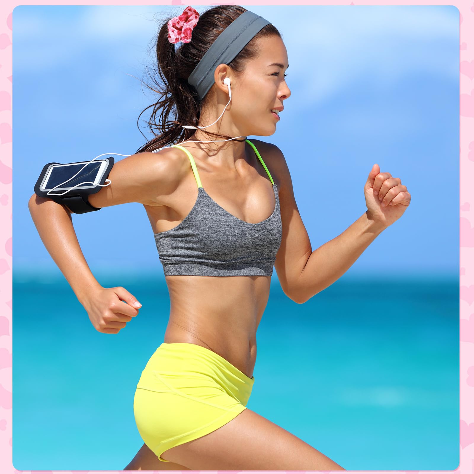 Syhood scrunchies coeurs velours elasticite: confort durable pour cheveux fins ou épais.