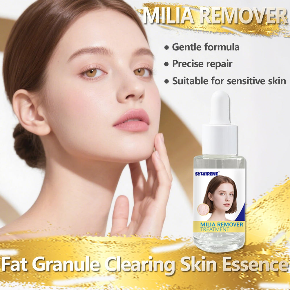 Sylvirene Milia Remover Serum dropper enabling precise application