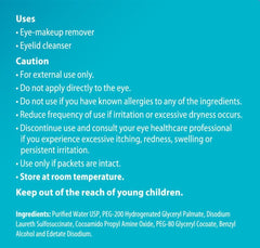 Application quotidienne avec les lingettes Systane pour l’hygiène des paupières