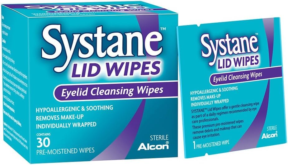 Confort et simplicité avec les lingettes Systane, usage rapide près des yeux
