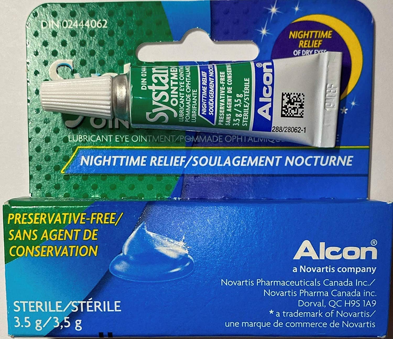 Tube de 3,5 g, texture riche prête à l'application nocturne.