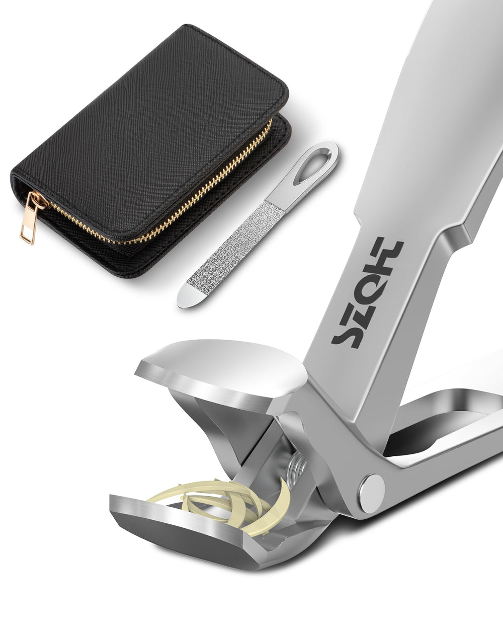SZQHT Coupe-ongles: lame inclinée 2025 pour une coupe précise sans torsion.