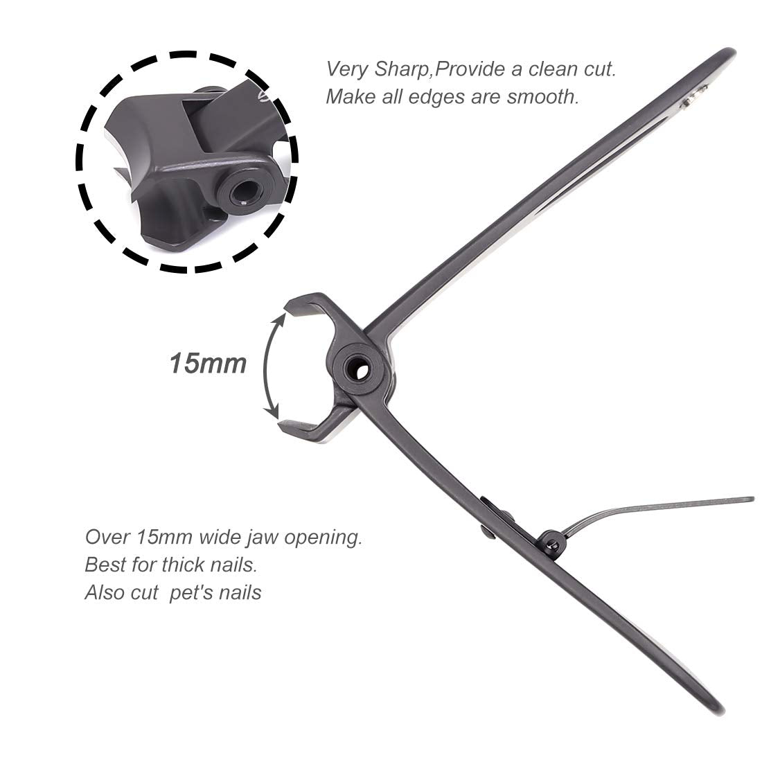 SZQHT coupe-ongles manche ergonomique pour une prise en main confortable