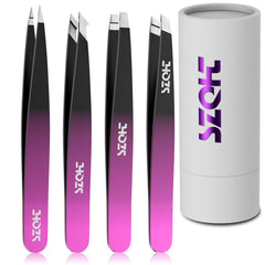 Pinces SZQHT à sourcils inclinée, prise précise pour une épilation maîtrisée.