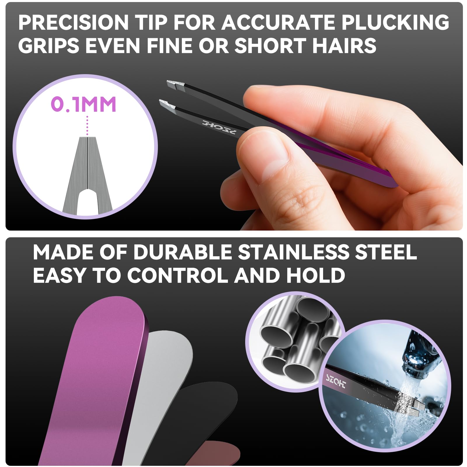 Kit pratique SZQHT, pour l'entretien quotidien des sourcils et les voyages.