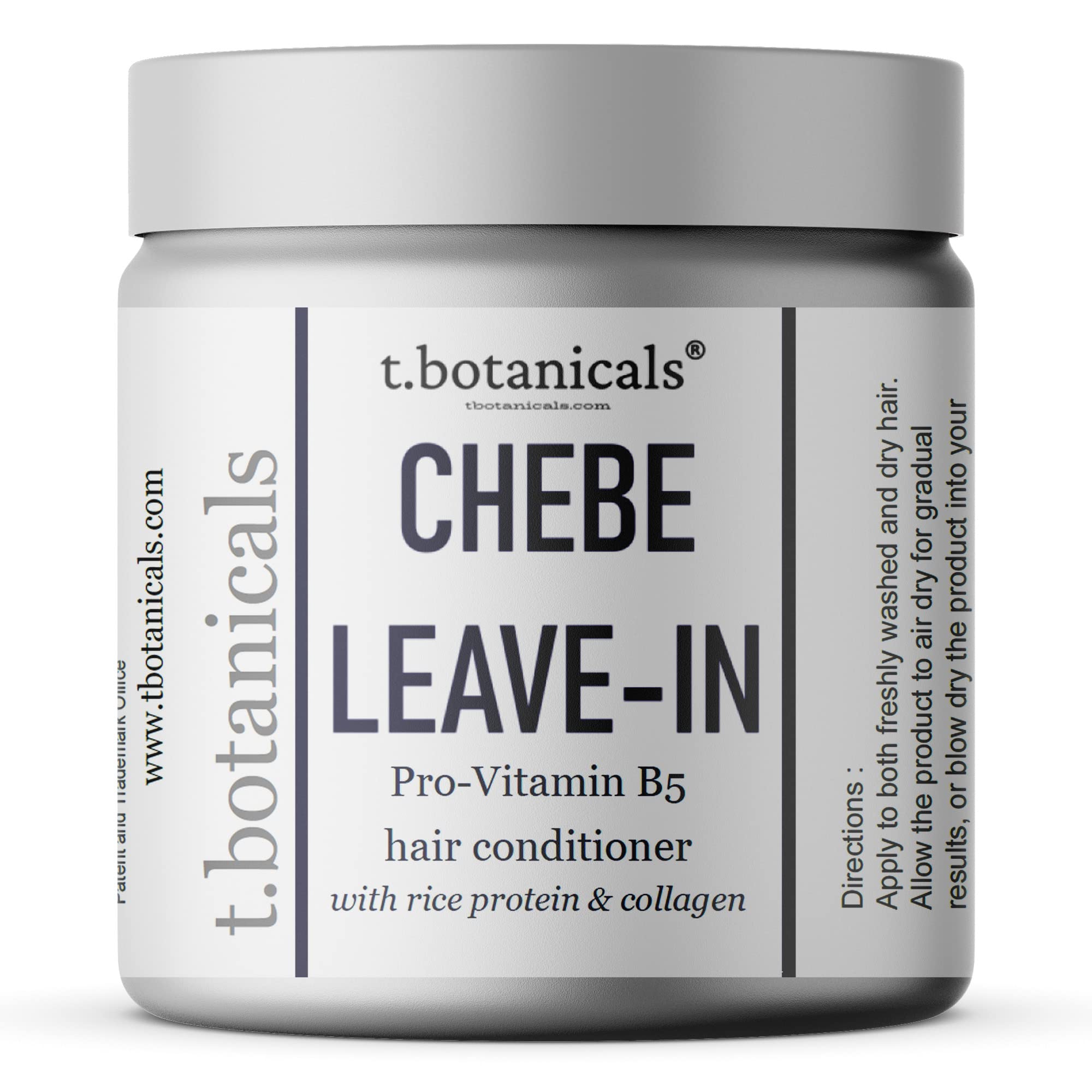 t.botanicals Chebe Leave-In Conditioner bottle with lavender for moisture and shine