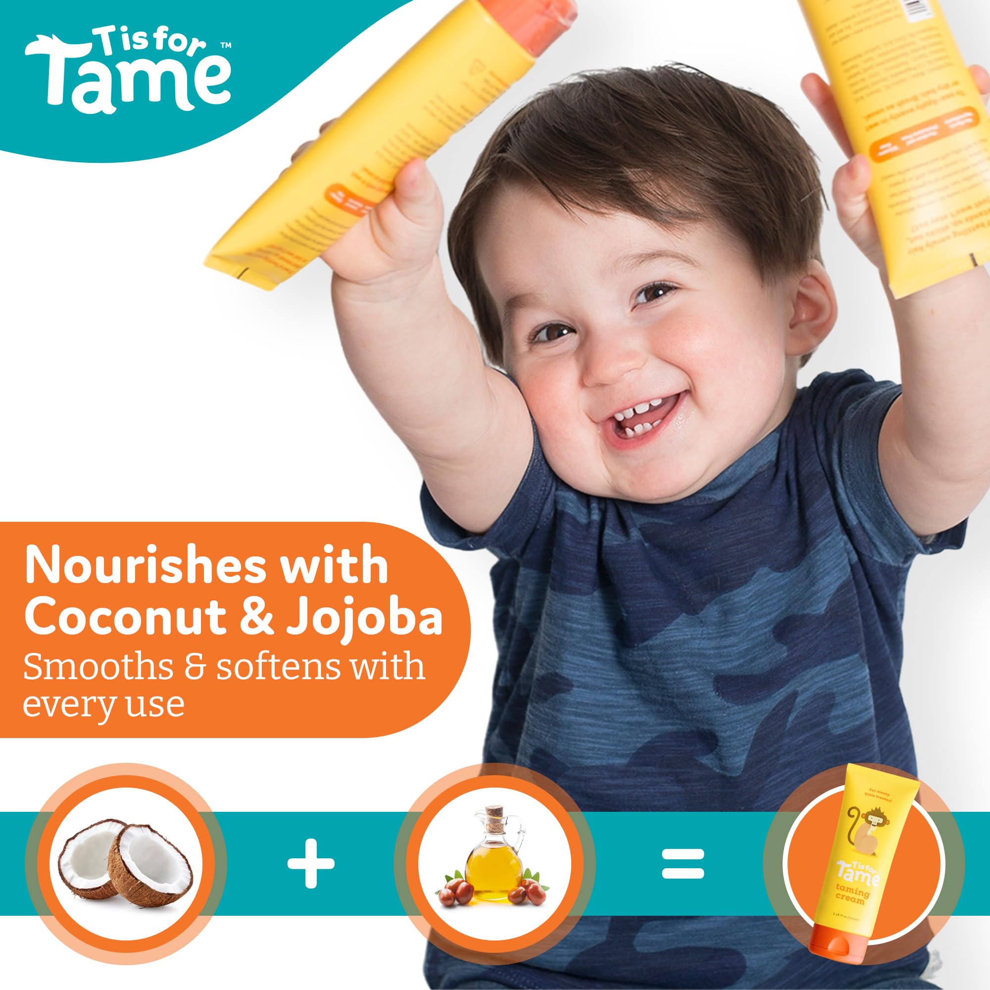 T is for Tame Crème-formule naturelle sans produits chimiques pour l'usage quotidien.