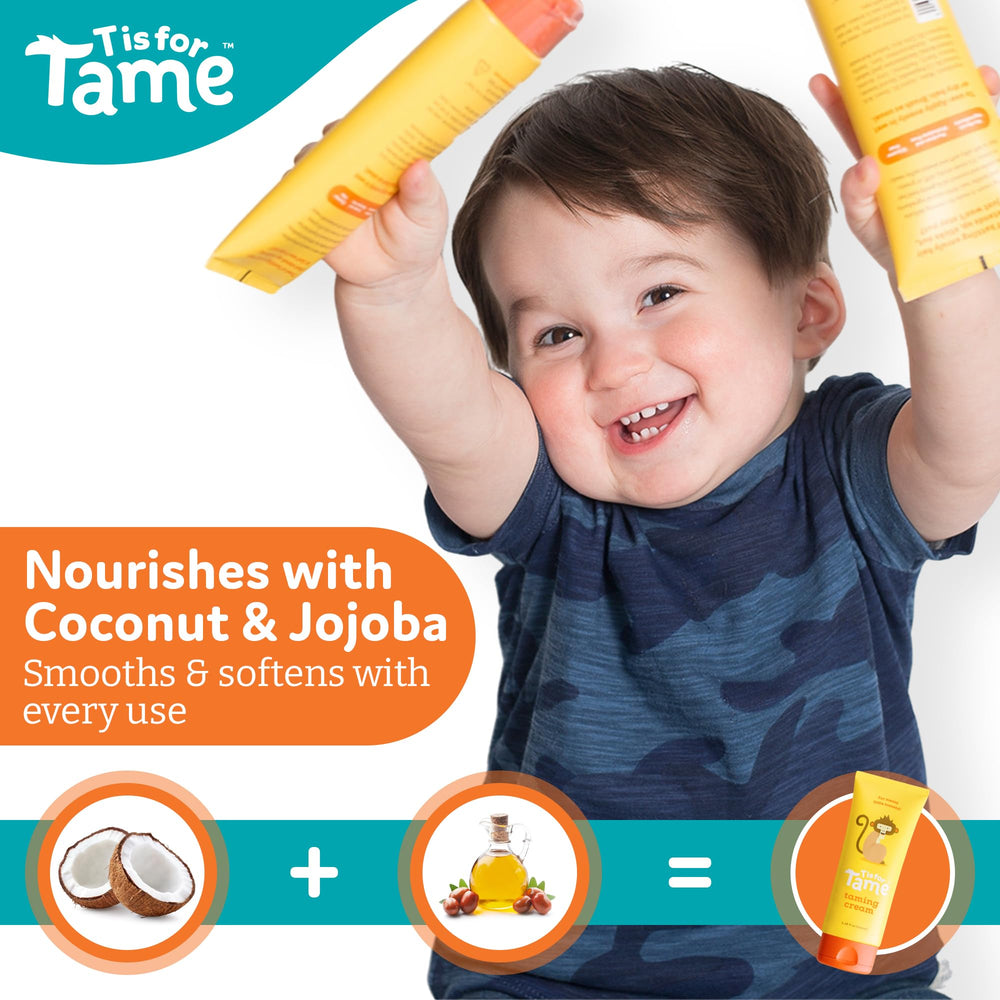 T is for Tame Crème-formule naturelle sans produits chimiques pour l'usage quotidien.