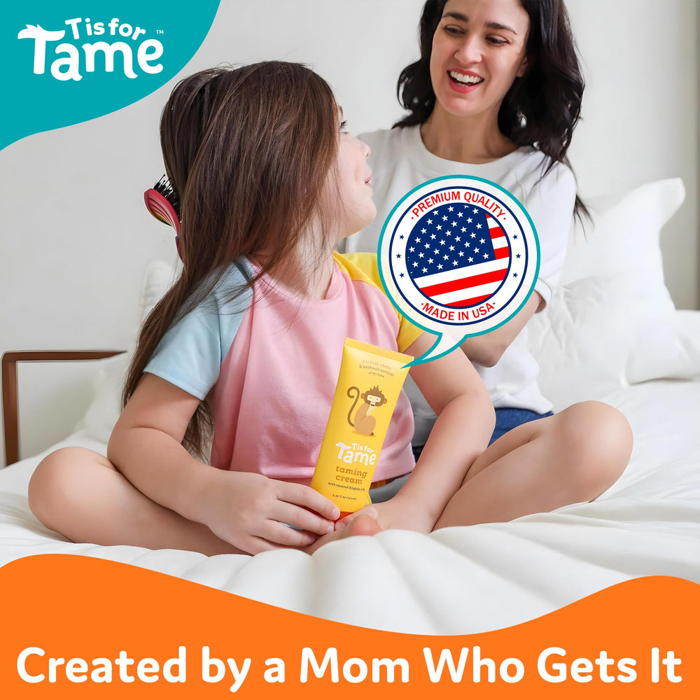 T is for Tame Crème-sans-parabenes-sulfates enfant: soin sûr et doux.