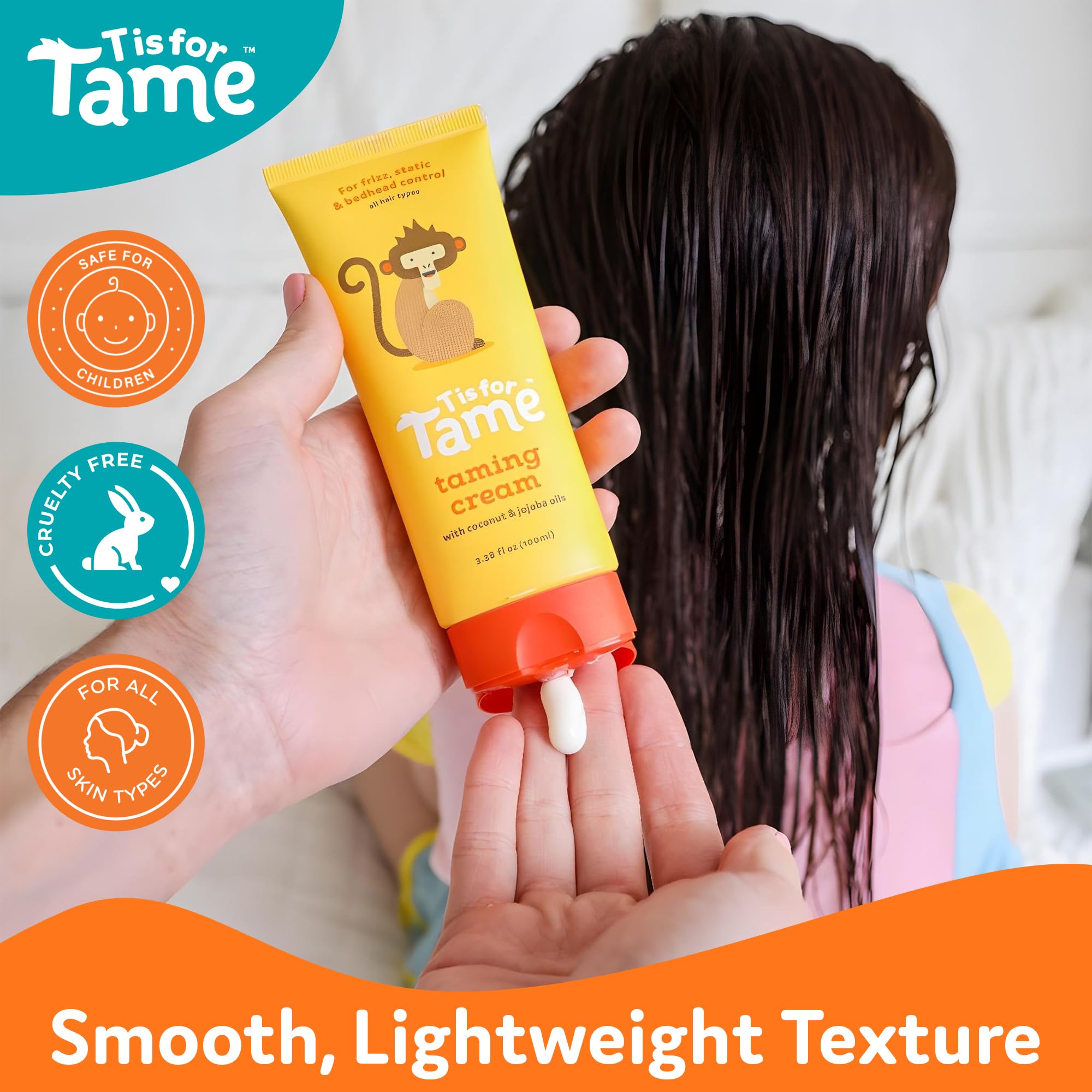 T is for Tame Crème-usage-rapide: petite noisette suffit pour démêler.
