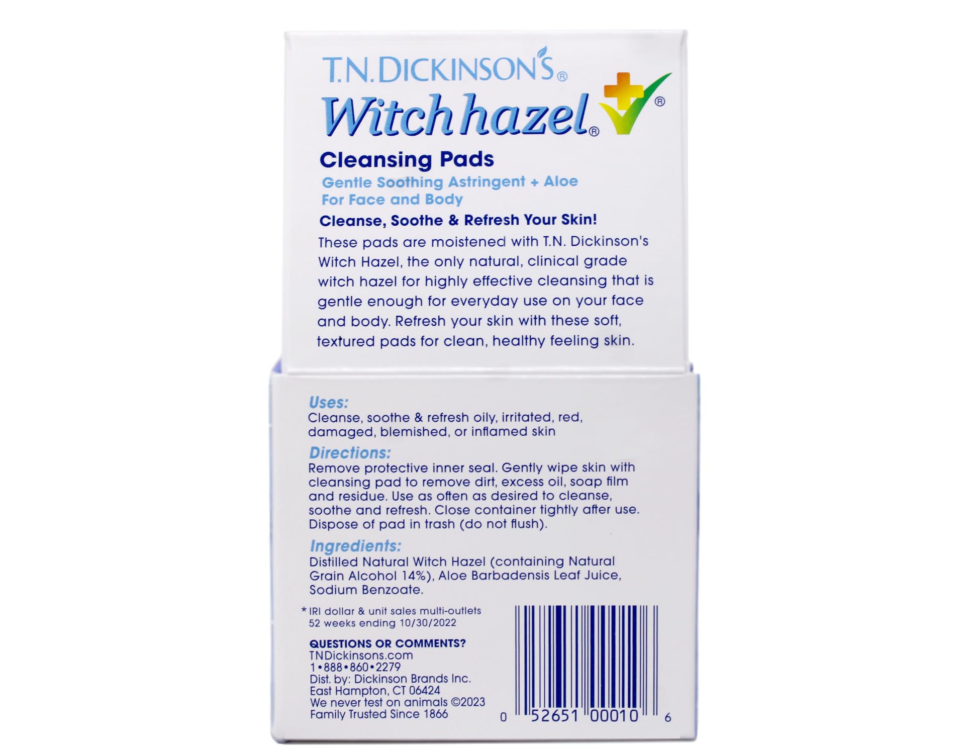 Lingettes T.N. Dickinson's apaisent irritations et réduisent l’excès de sébum.
