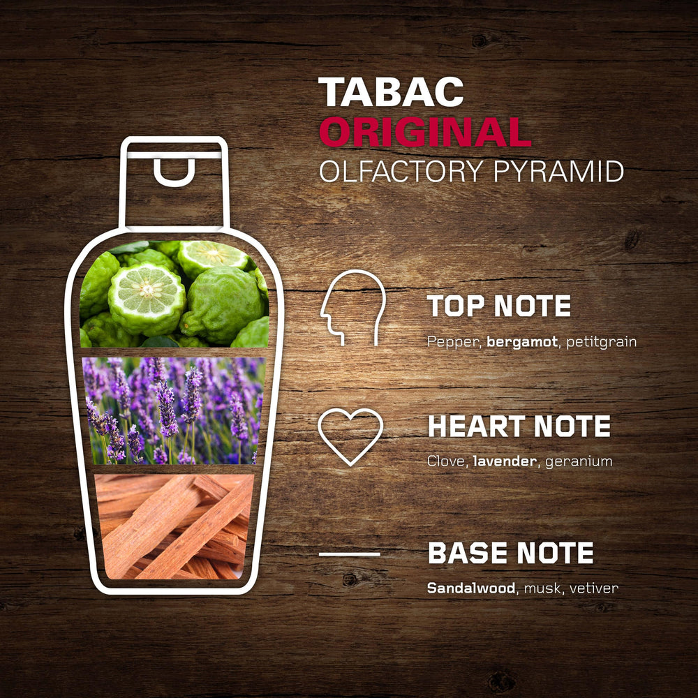 Tabac Original: mousse-douce pour une application facile et agréable.