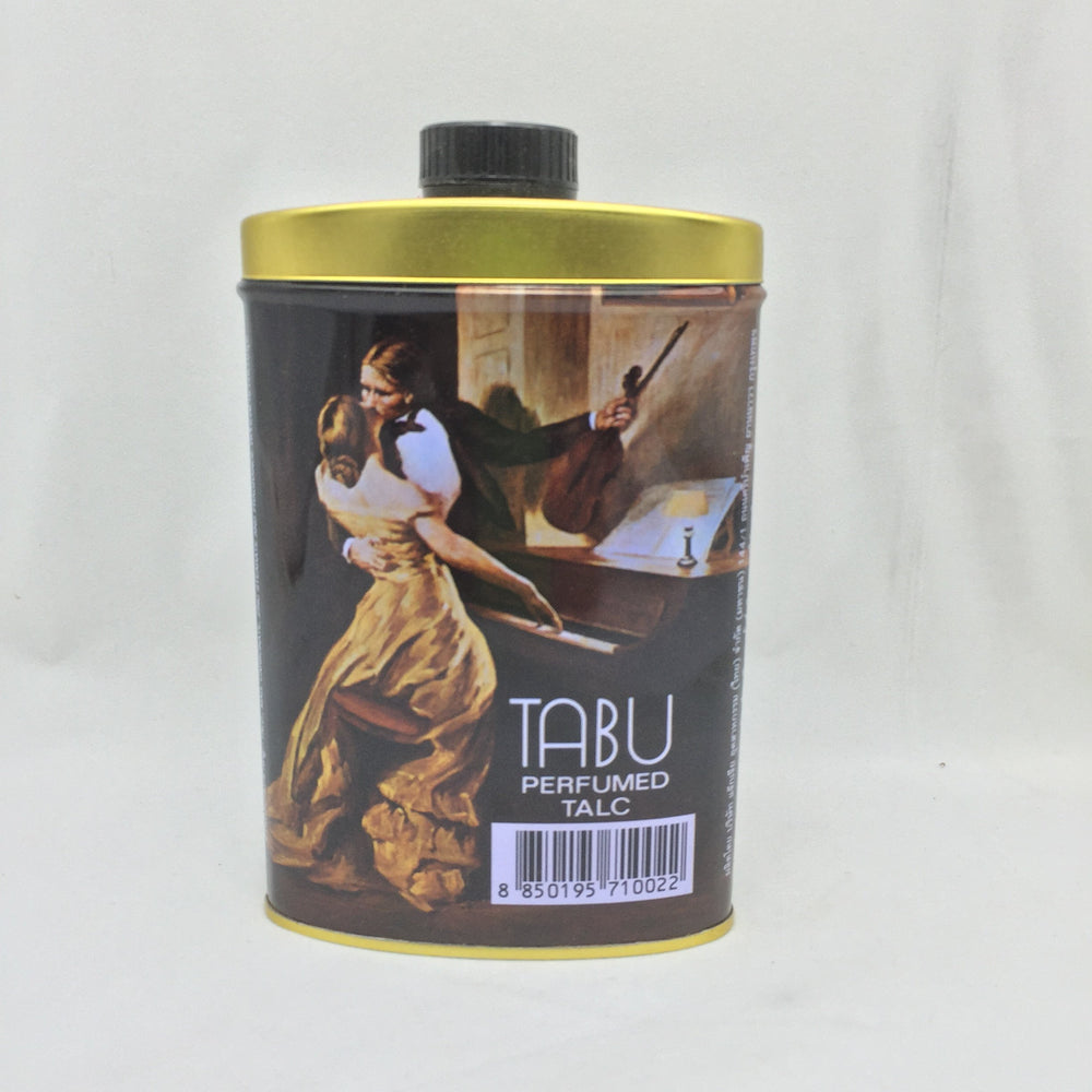 TABU Poudre parfumée dans le flacon, usage visage et corps, parfum séduisant.