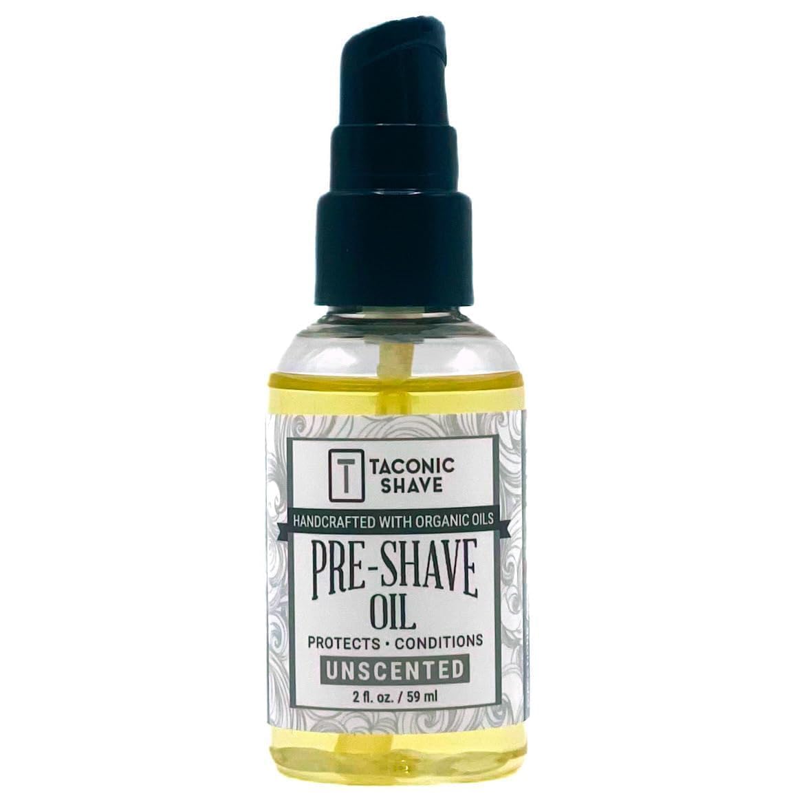 Taconic Shave huile pré-rasage sans parfum en flacon 2oz pour protection et glisse