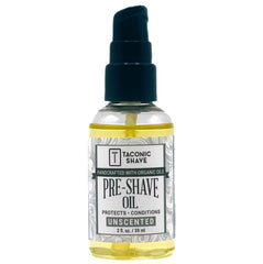 Taconic Shave huile pré-rasage sans parfum en flacon 2oz pour protection et glisse