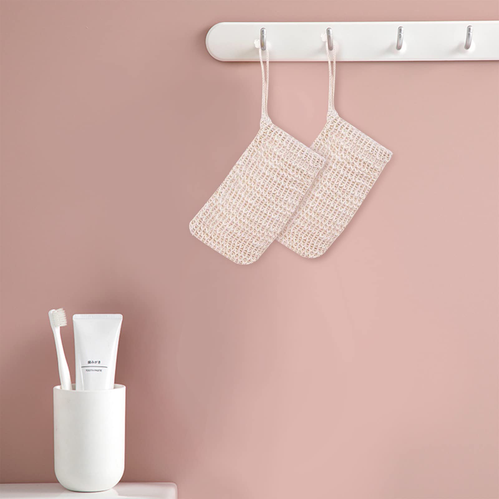 TACYKIBD sac savon sisal, cadeau pratique pour amis et proches.