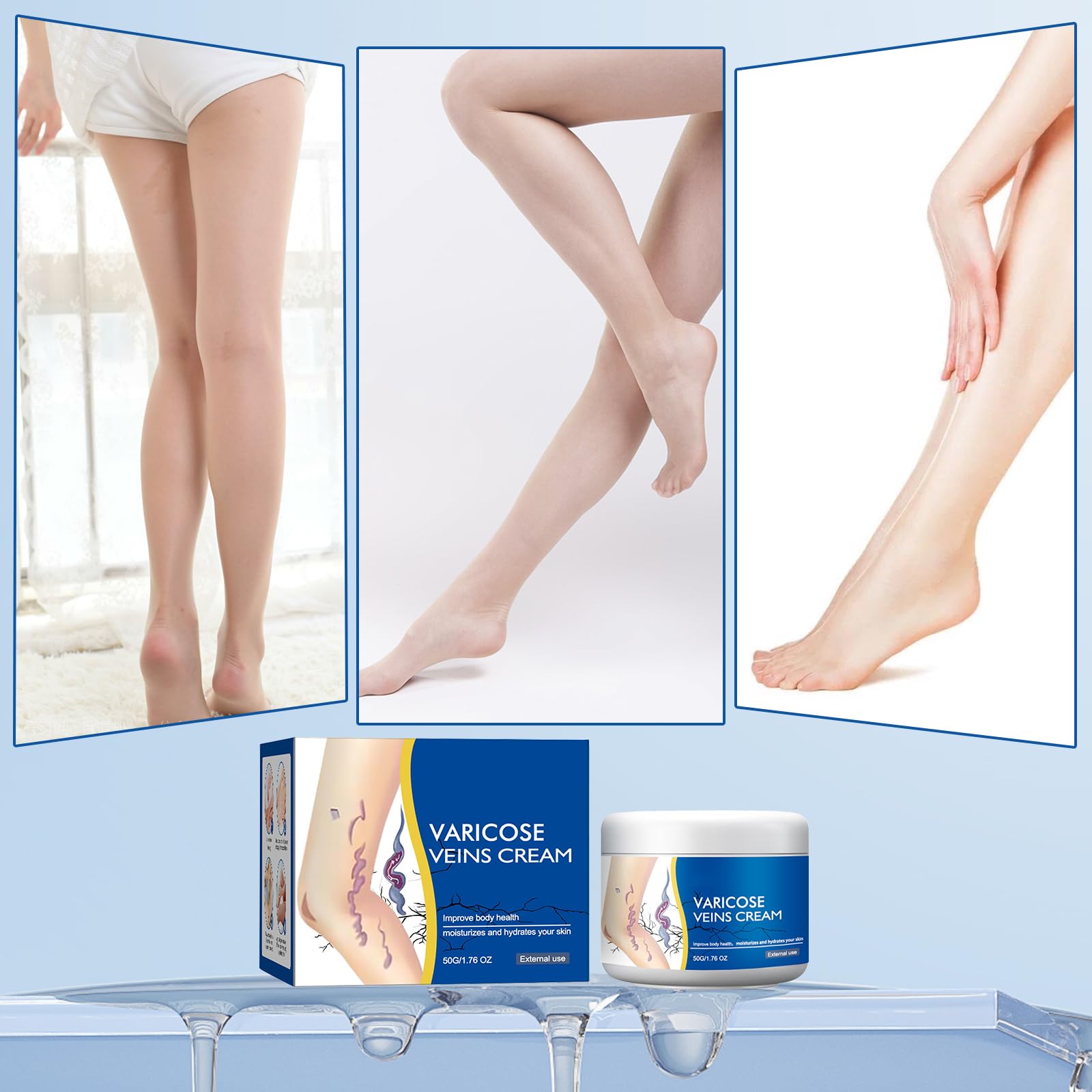 Taduno Varices – application et massage efficaces sur les jambes.