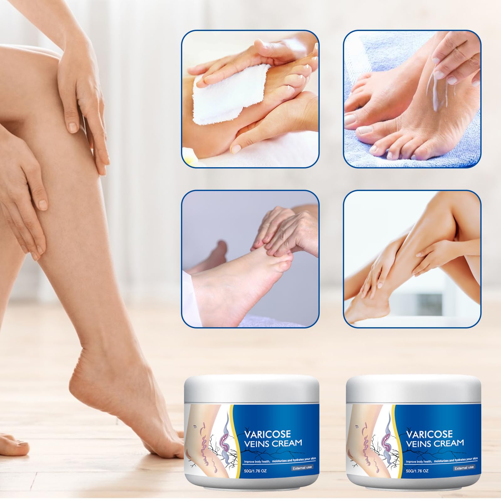 Routine Taduno Varices – soins quotidiens pour des jambes plus légères.
