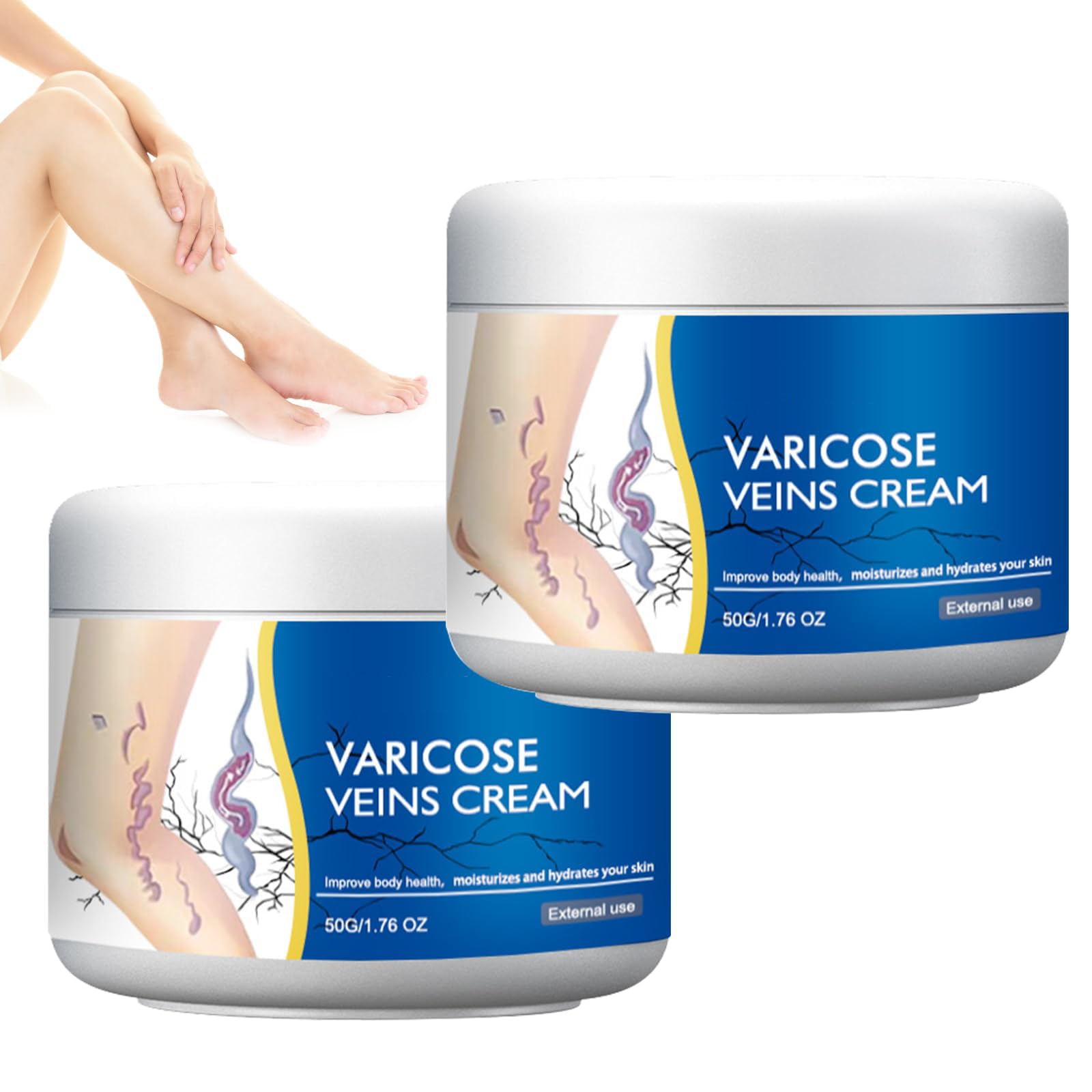 Crème Taduno Varices – texture fine pour nourrir les jambes en douceur.