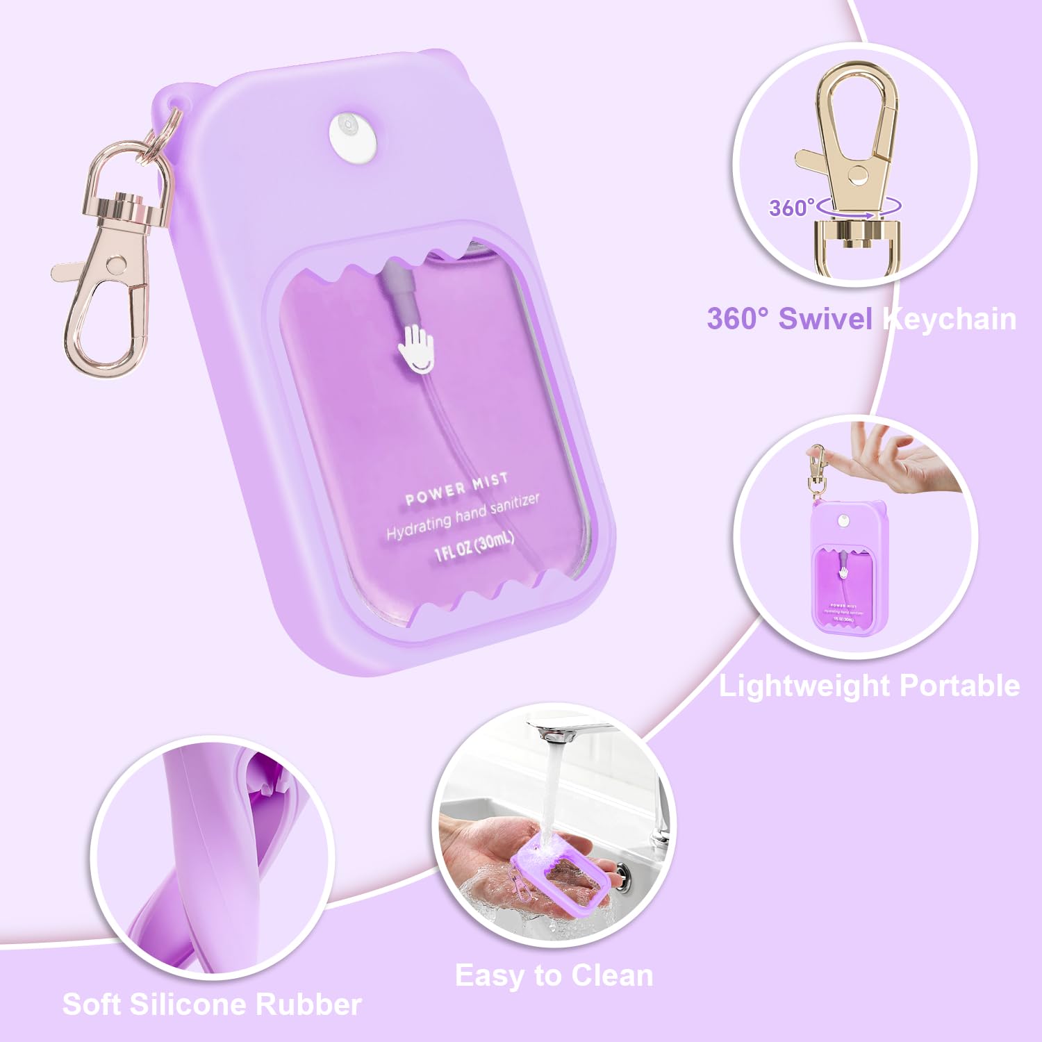 Taessv boucle 360 degrés Touchland, porte-clés pratique pour un accès rapide.