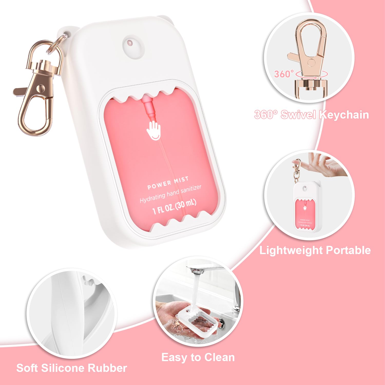 taessv etui silicone Touchland blanc, style épuré et durable.