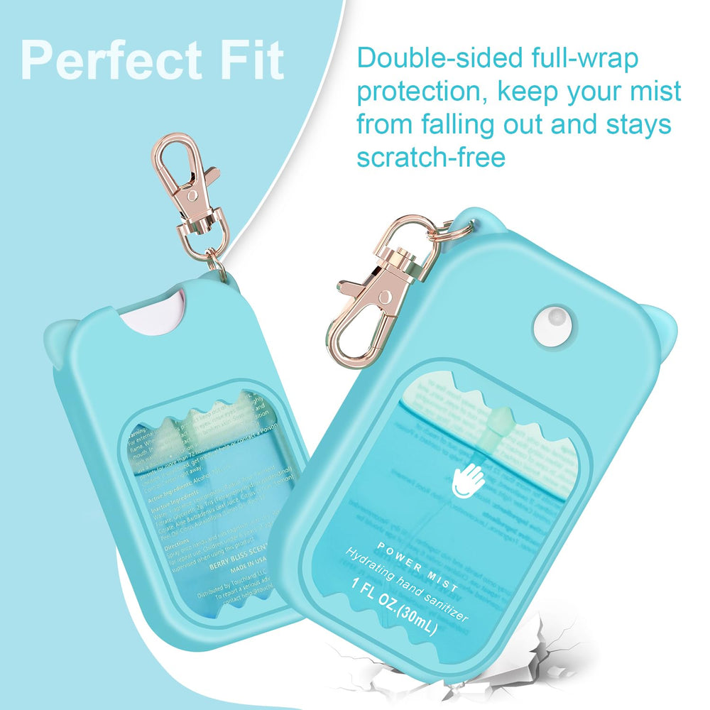 Taessv coque silicone bleu protège durablement le vaporisateur Touchland.
