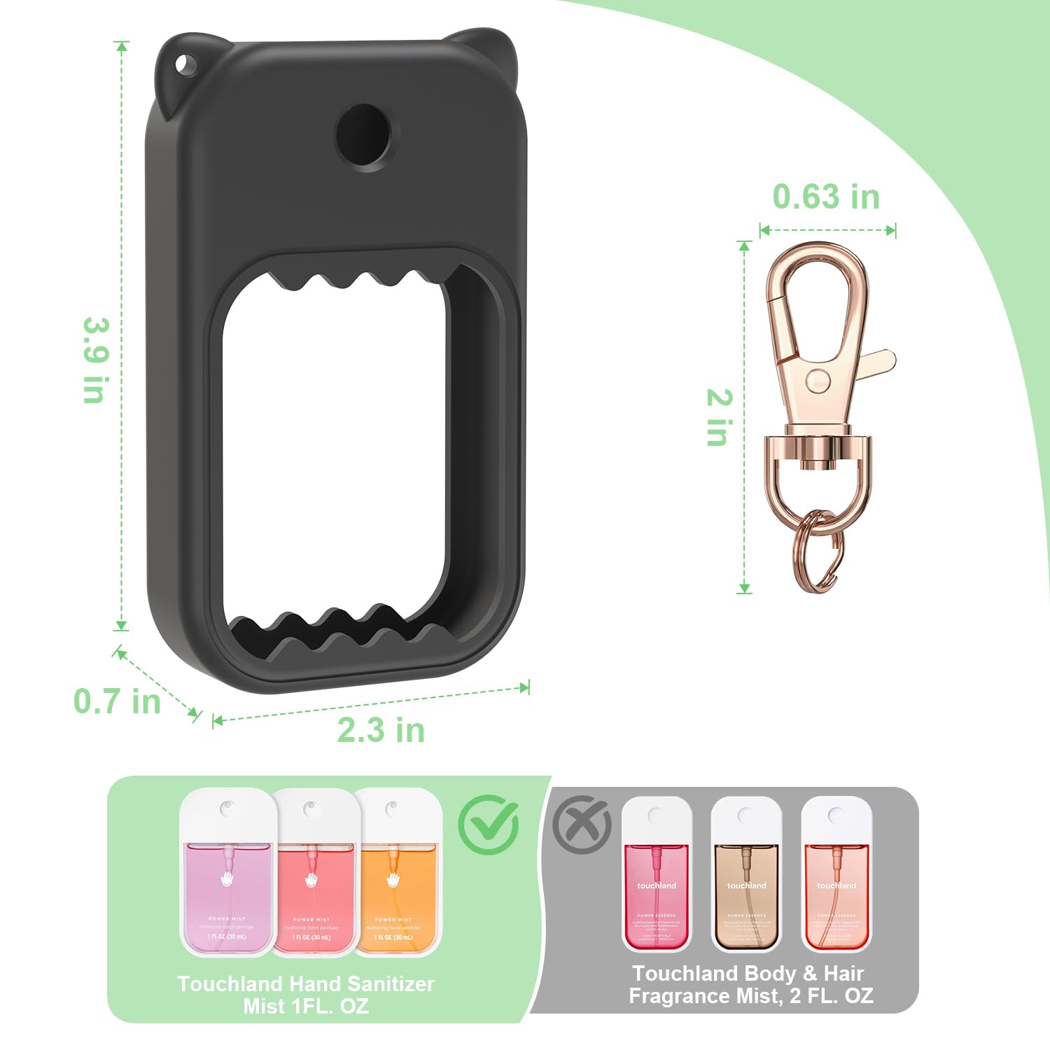 Taessv coque silicone résistante - protège votre flacon des rayures
