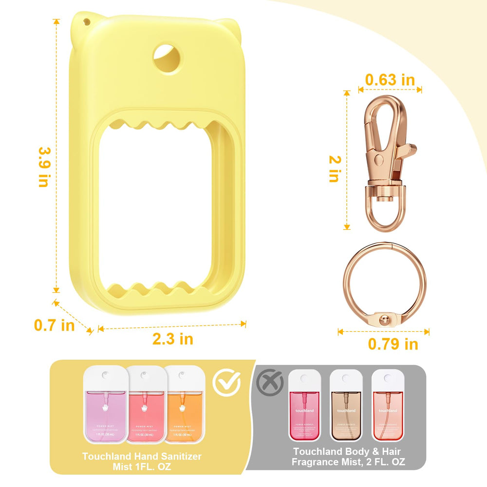 taessv Touchland-case light-yellow 360° swivel keychain in action