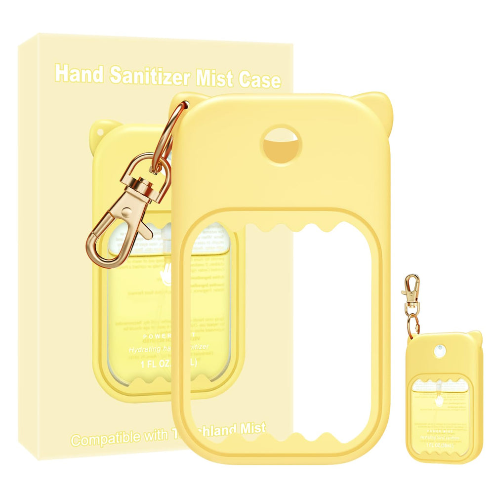 taessv Touchland case in light yellow front view showing adorable design