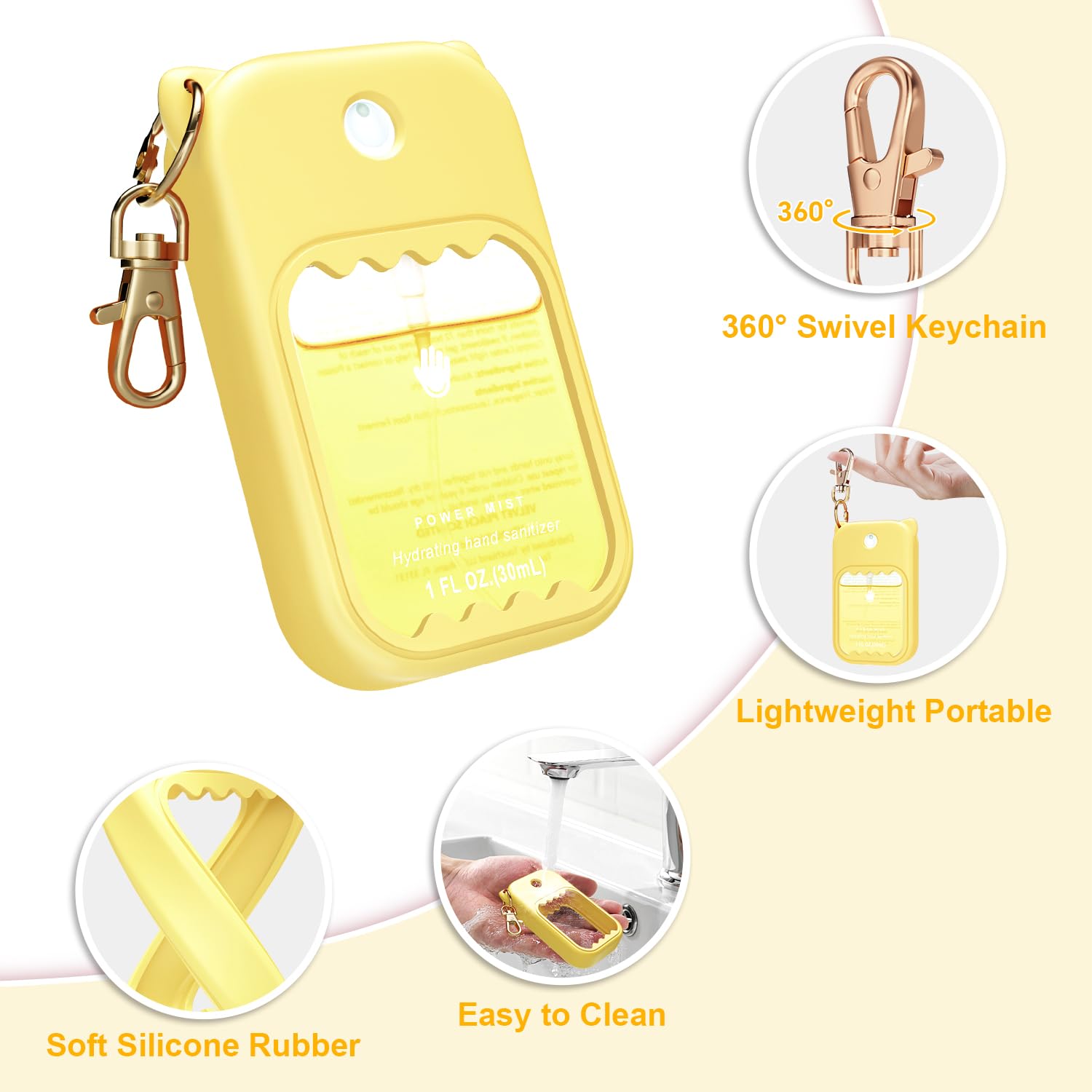 taessv Touchland-case light-yellow back view demonstrating snug fit