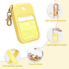 taessv Touchland-case light-yellow back view demonstrating snug fit