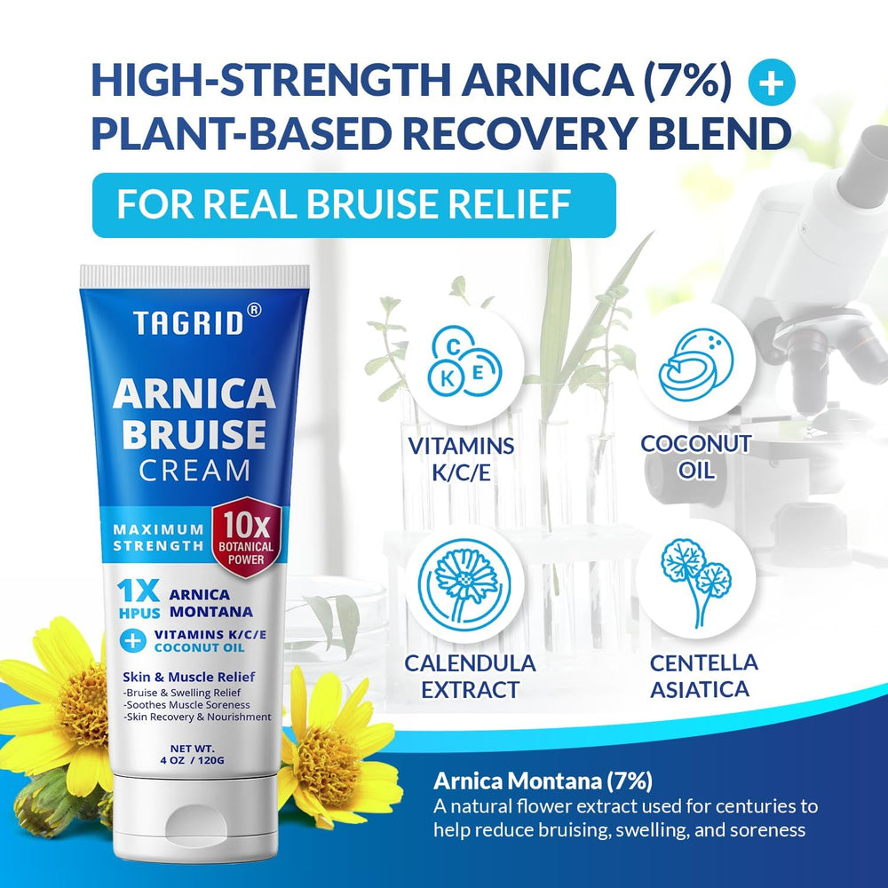TAGRID Arnica Creme Extra Force, soin doux pour peau sensible et zones fragiles.