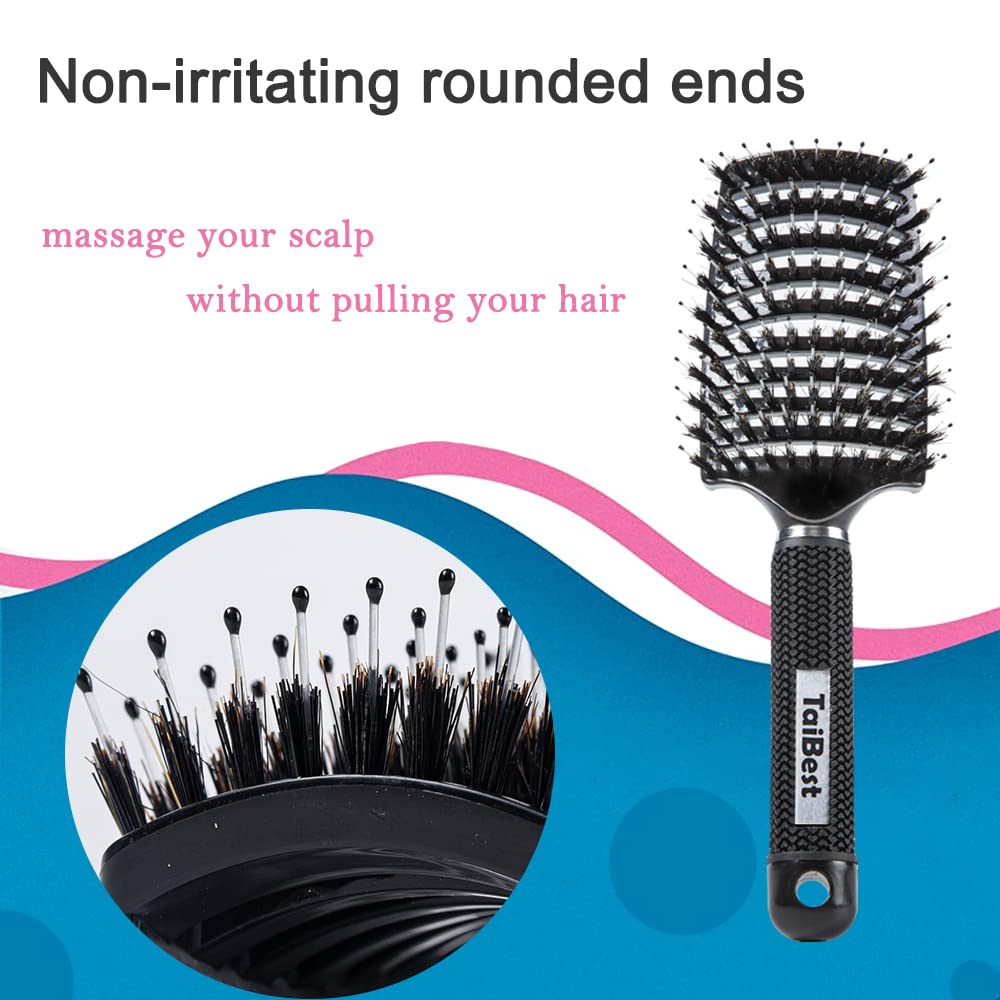 Taibest détanglant avec pic nylon, démêle en douceur sans tirer les cheveux
