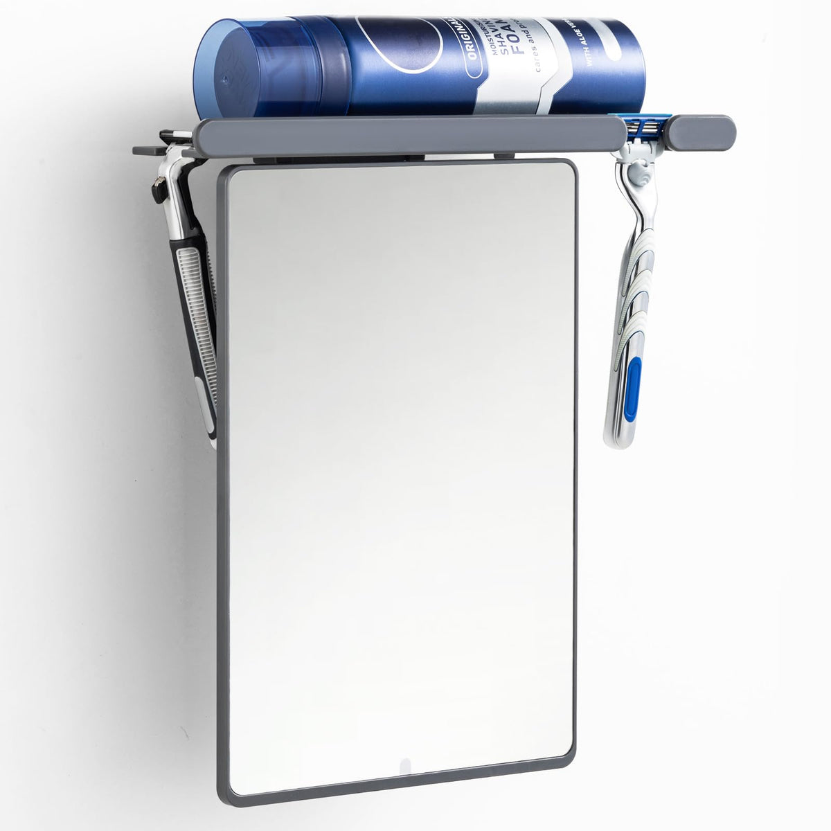 TAILI miroir douche anti-buée avec porte-rasoir, pratique pour rasage rapide.
