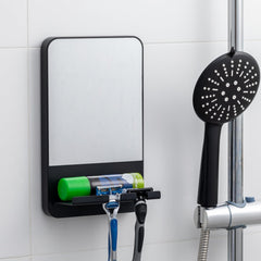 Miroir de douche TAILI anti-buée avec ventouse pour une fixation simple et rapide