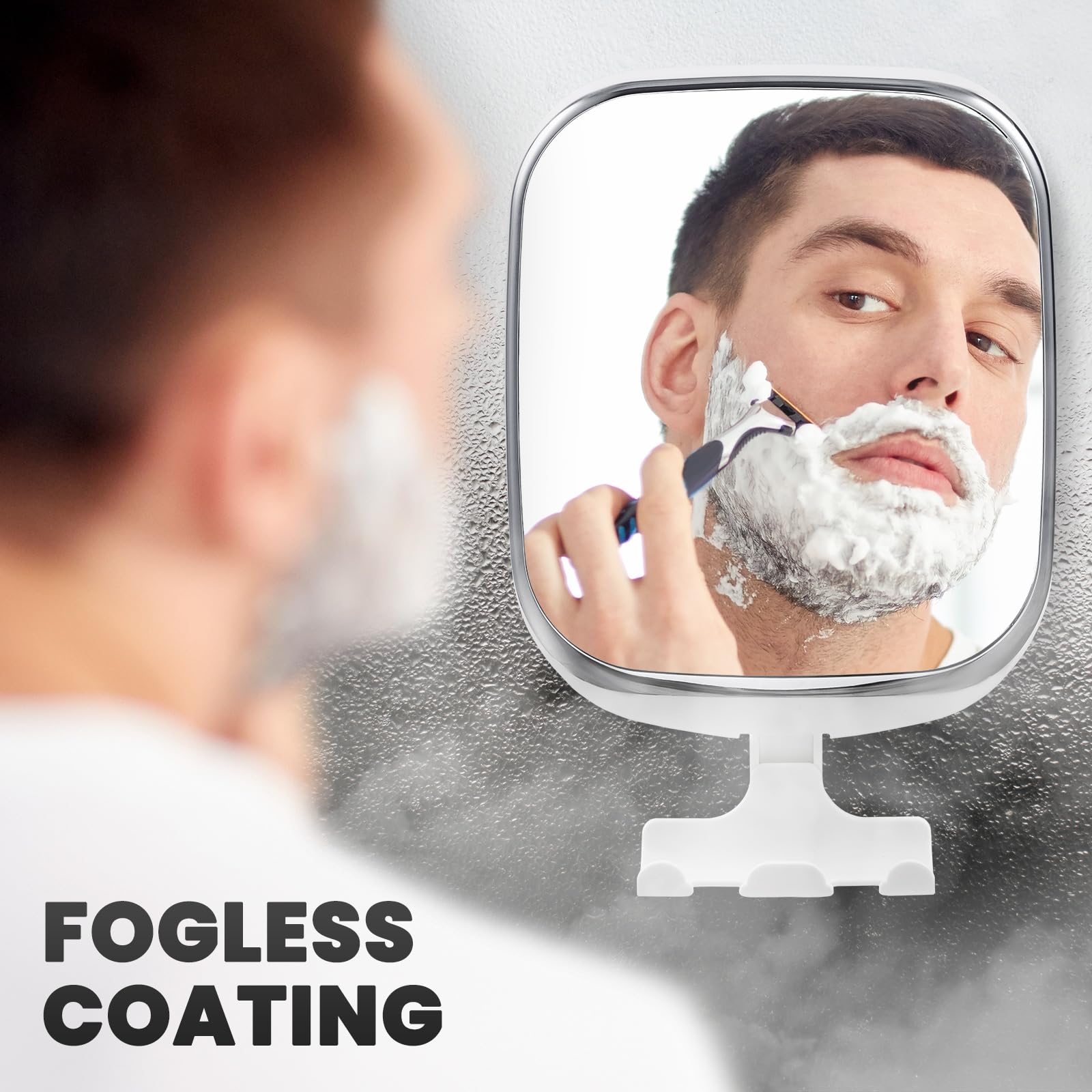 TAILI Miroir sans perçage compatible avec surfaces non poreuses.
