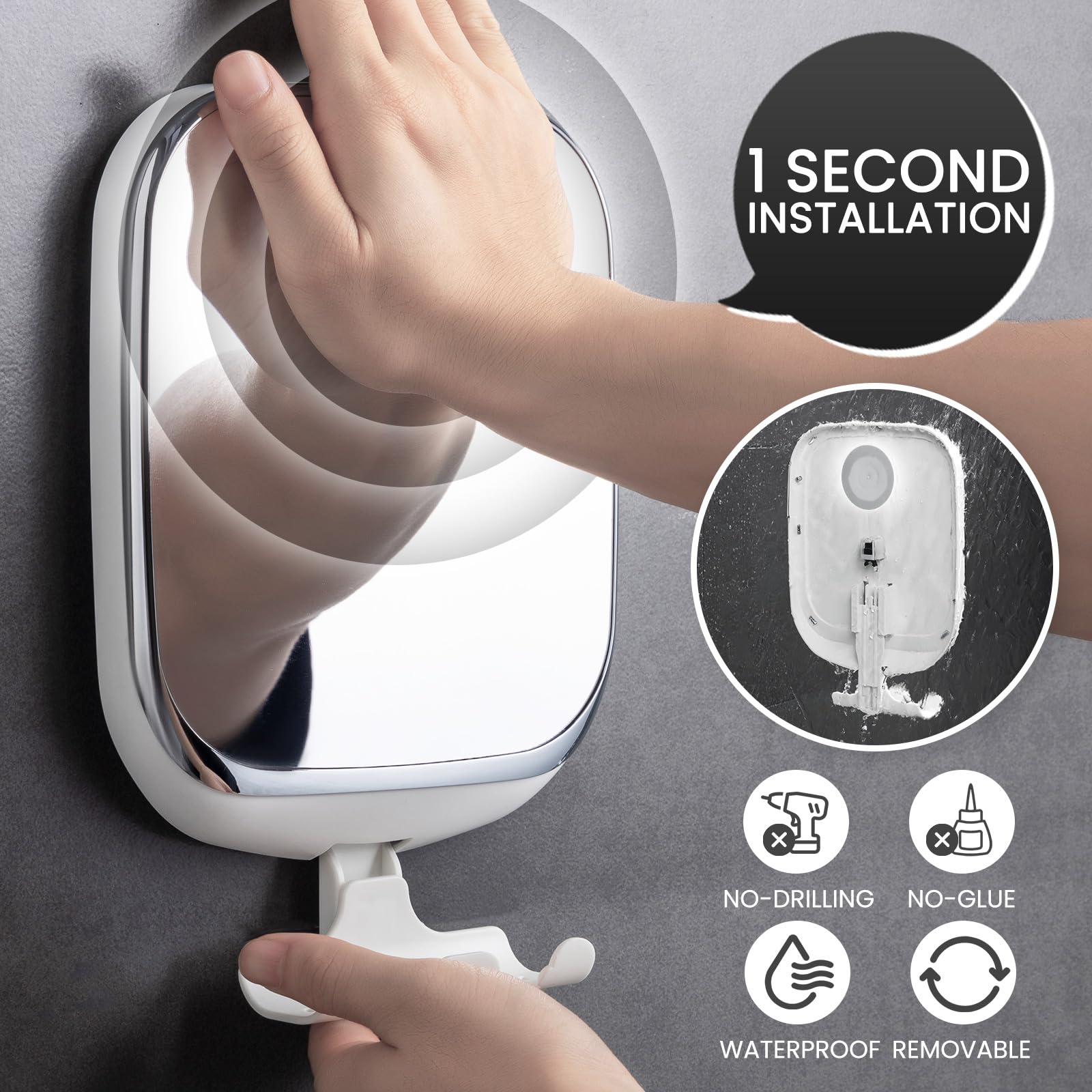 TAILI Ventouse d'installation rapide sans perçage.