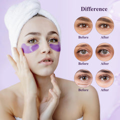 Taimand patchs contour des yeux lavande : texture gel apaisante et hydratante.