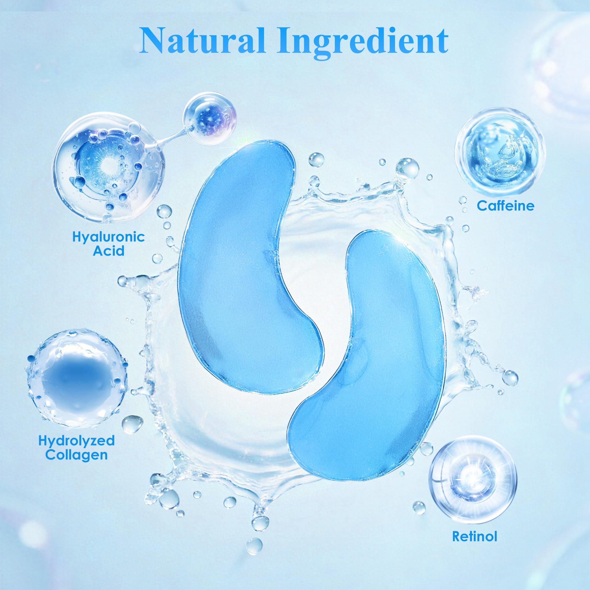 Texture gel douce des patchs yeux Taimand pour une sensation rafraîchissante.
