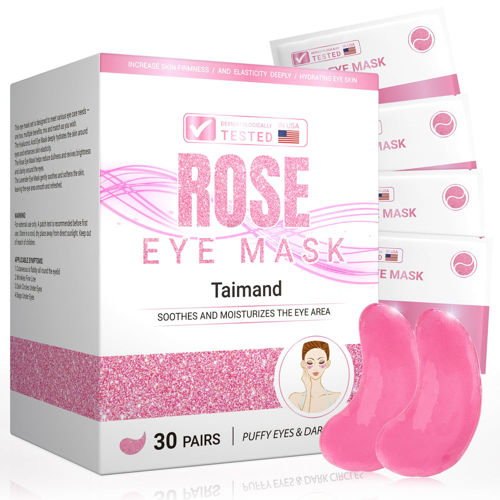 Patchs yeux Rose de Taimand, 30 paires, pour un regard frais et reposé