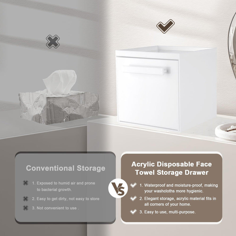 TAINESS Boîte-rangement murale acrylique: vue claire et accessibilité