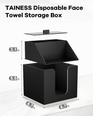 TAINESS boîte à double couche montre organisation et accessibilité sur plan de toilette
