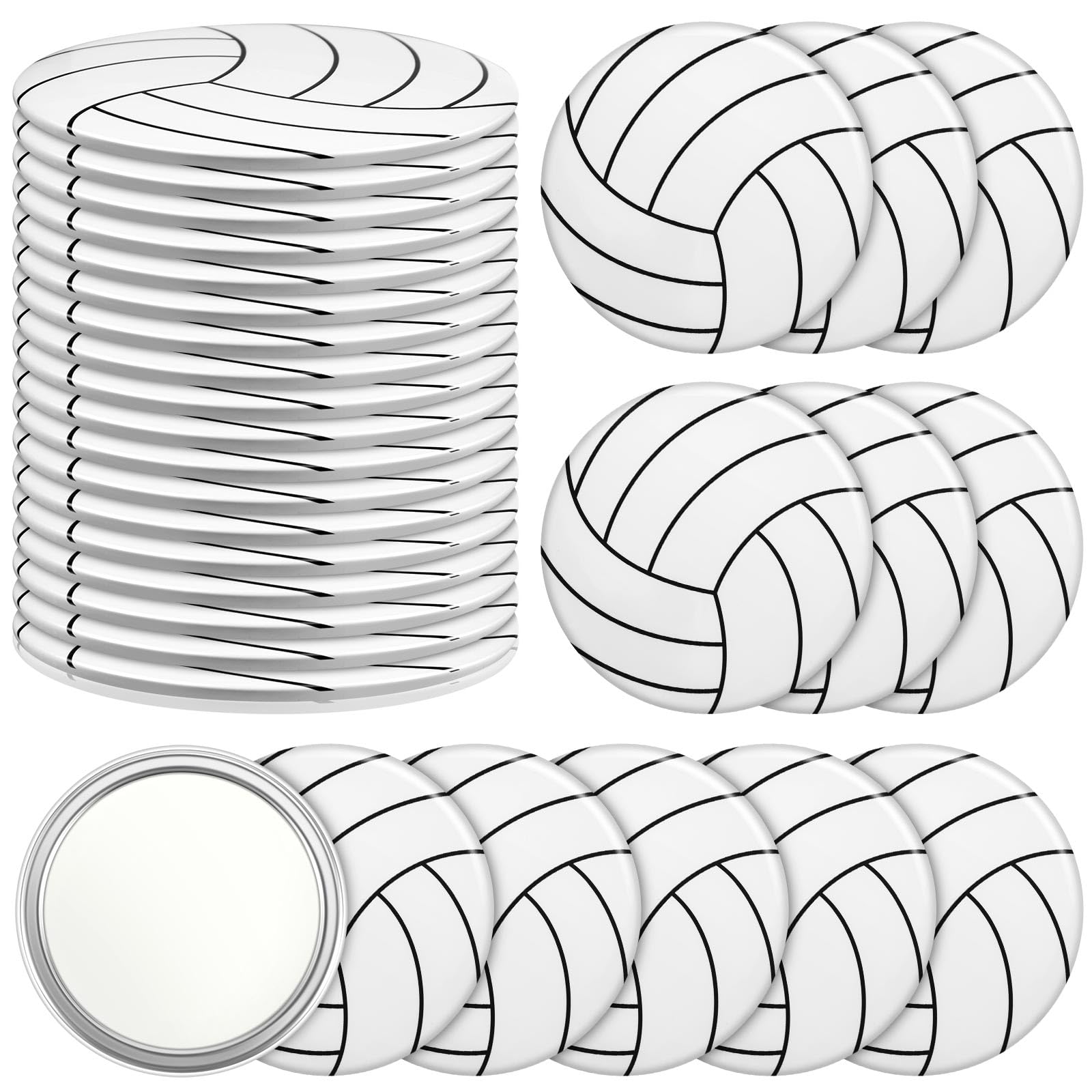 Taiyin miroir compact volley 18 pièces, idéal pour vérifier le maquillage en déplacement.