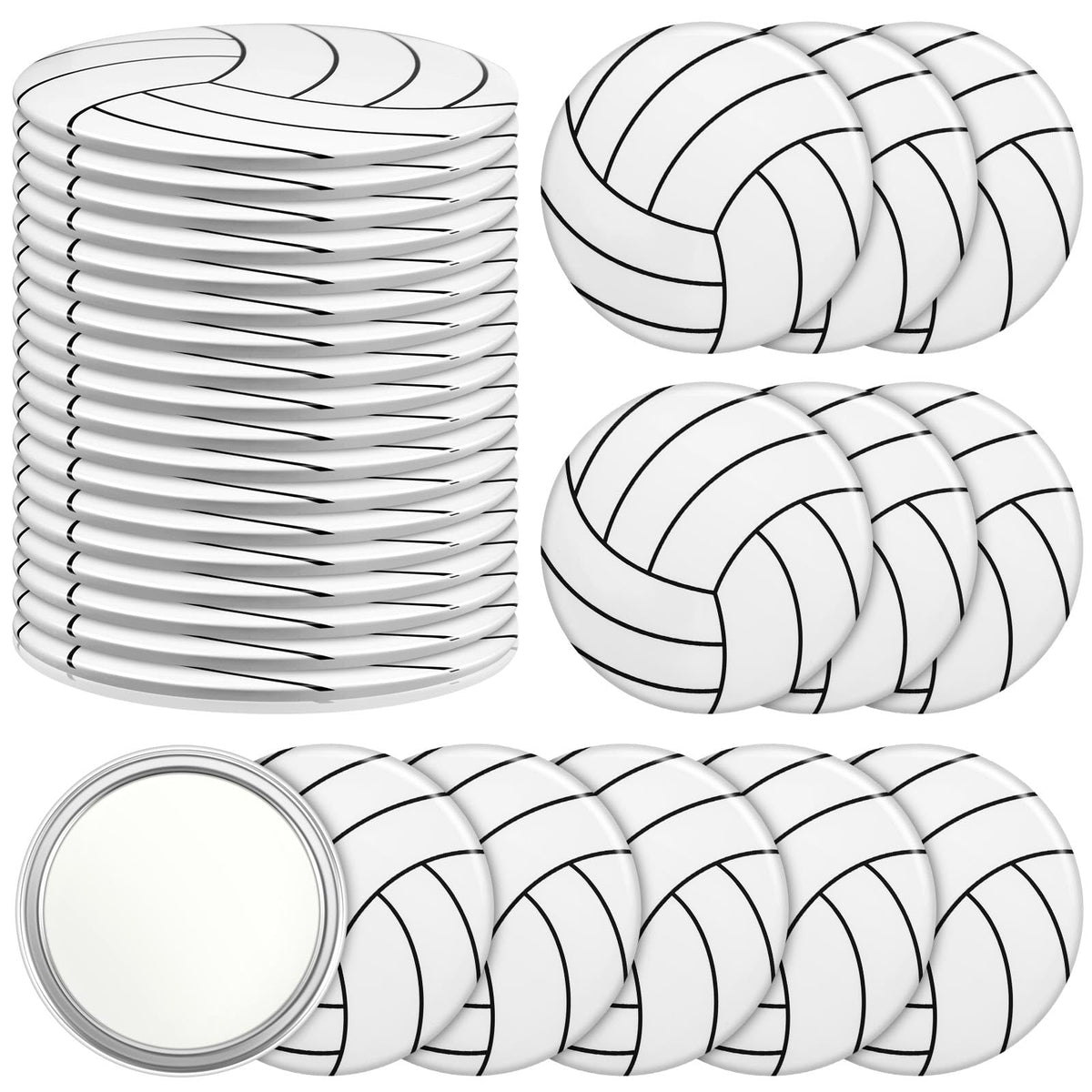 Taiyin miroir compact volley 18 pièces, idéal pour vérifier le maquillage en déplacement.
