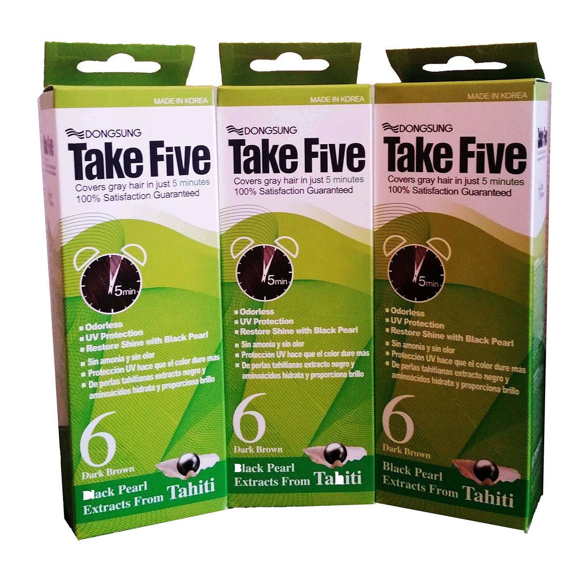 Take Five Coloration N°6 brun foncé — couvre rapidement les cheveux gris et apporte une brillance durable.